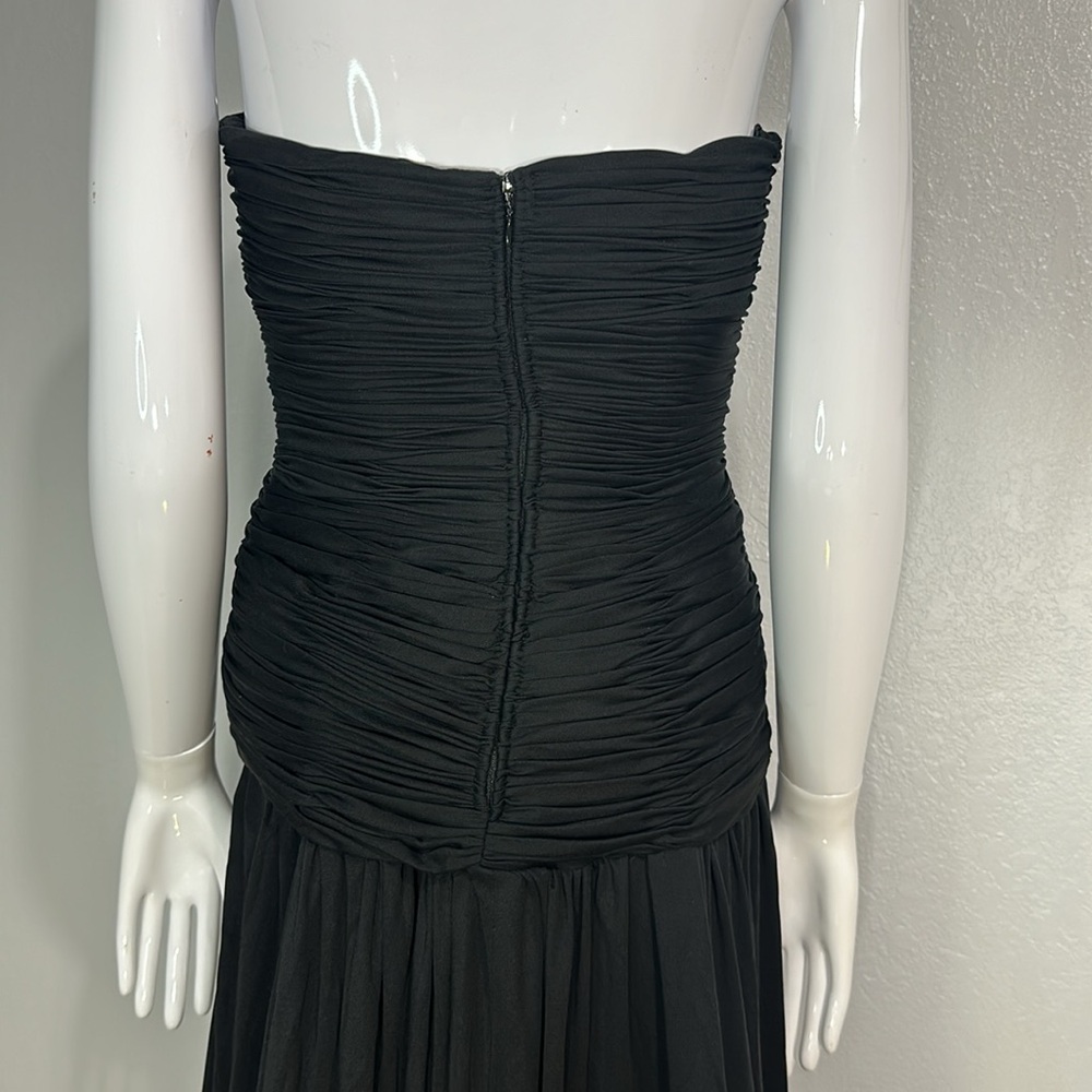 Vintage Oscar De La Renta Strapless Gown - Picture 6 of 11